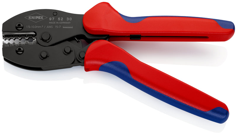 KNIPEX 97 52 30 PreciForce¨ Crimping Pliers with multi-component grips burnished 220 mm