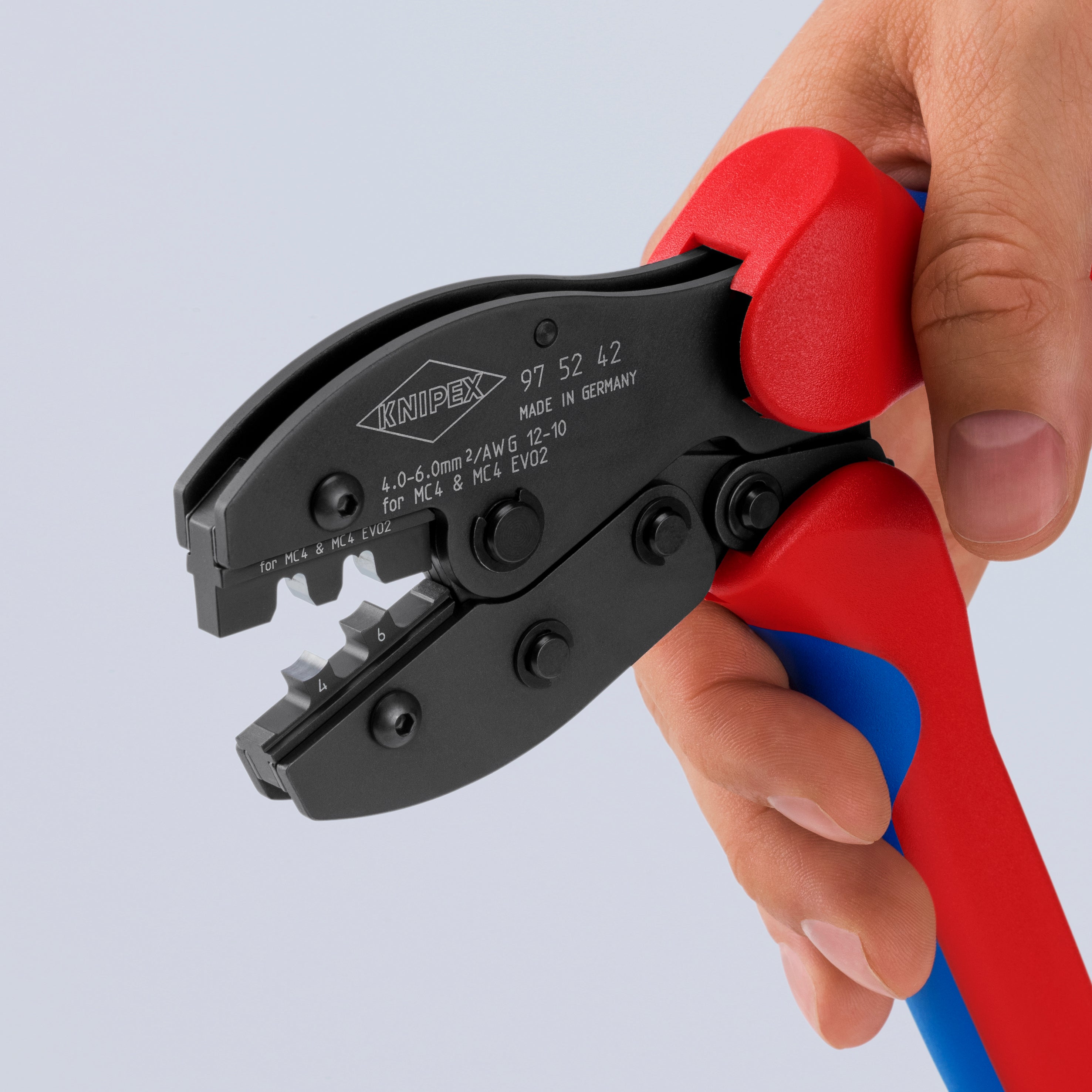 KNIPEX 97 52 42 SB PreciForce¨ Crimping pliers for MC4/MC4 EVO 2