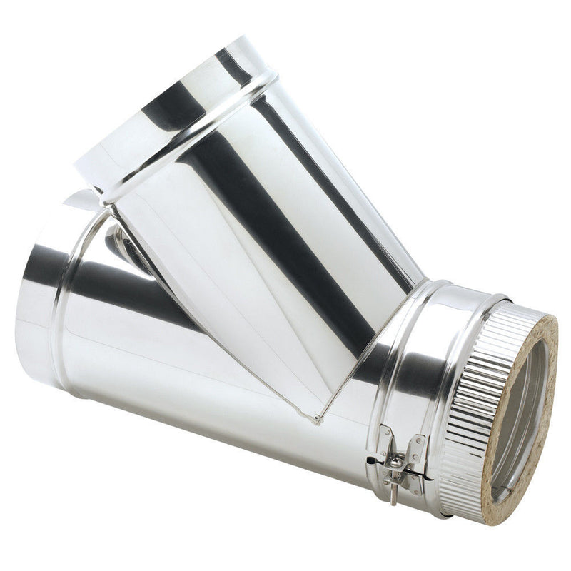 Clarke 6911255 6" Stainless Steel Twin Wall Flue 45¡ Tee