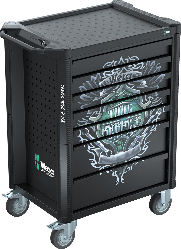 Wera 9800 Tool Rebel roller cabinet, without tools, 785 x 518 x 1020 mm - 05305851001