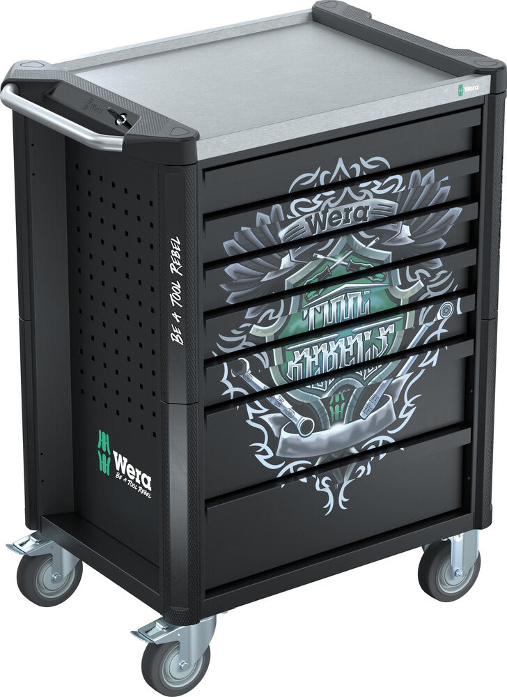 Wera 9805 Tool Rebel roller cabinet Stainless, without tools, 785 x 518 x 1020 mm - 05501880001