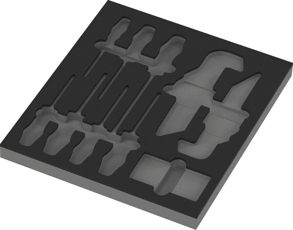 Wera 05137360001 9860 Foam insert Stainless set 1, without tools, 344 x 30 x 392 mm