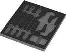 Wera 05137360001 9860 Foam insert Stainless set 1, without tools, 344 x 30 x 392 mm