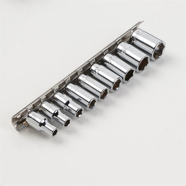Clarke 1700822 PRO415 1/4"D Socket Set on Clip - AF 9 pc