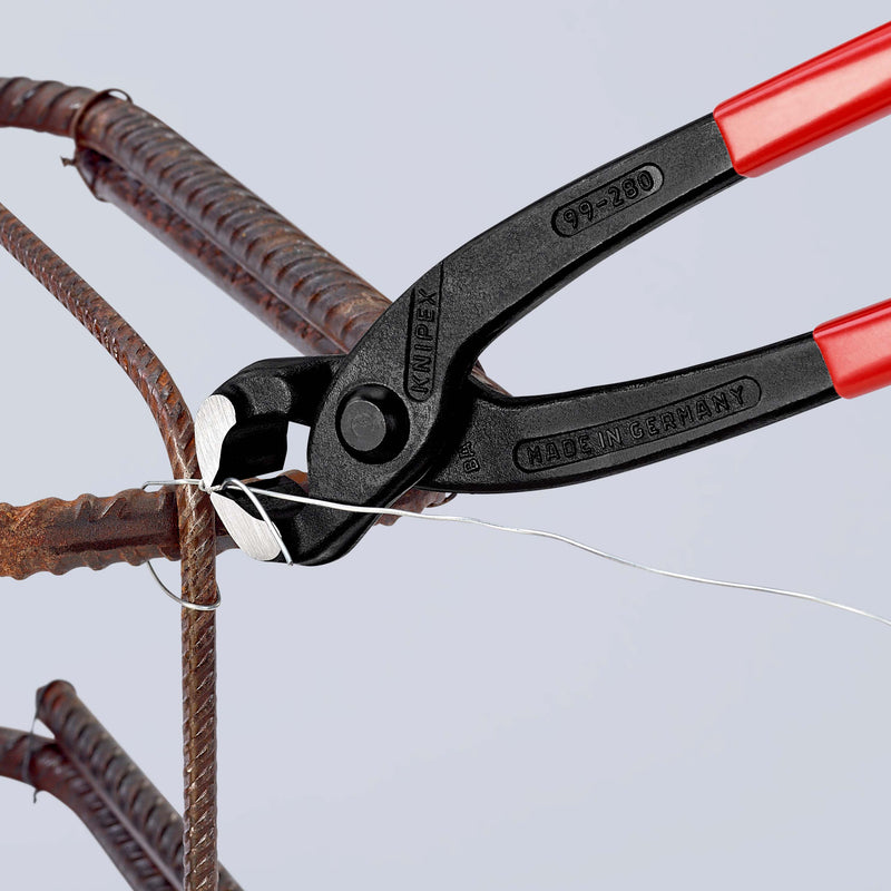 KNIPEX 99 01 280 Concreters' Nipper (Concreter's Nippers or Fixer's Nippers) plastic coated black atramentized 280 mm