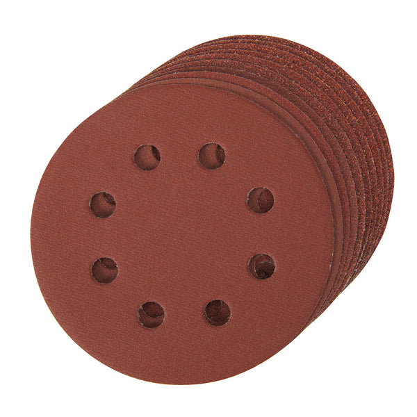 Silverline 990864 Hook & Loop Discs Punched 115mm 10pce