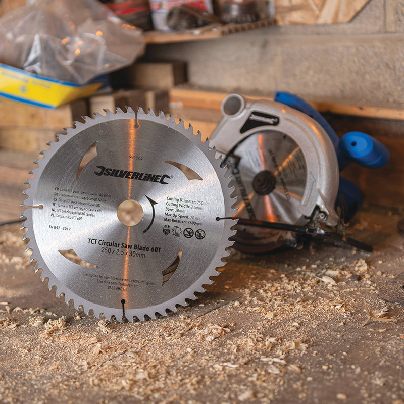 Silverline 991704 TCT Circular Saw Blades 40, 60T 2pk