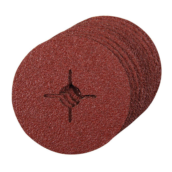Silverline 993050 Fibre Discs 115 x 22.23mm 10pk