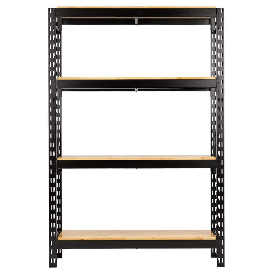 BUNKER® 27980 18 Piece Modular 4 Tier Racking with Stainless Steel Shelving, 1500mm