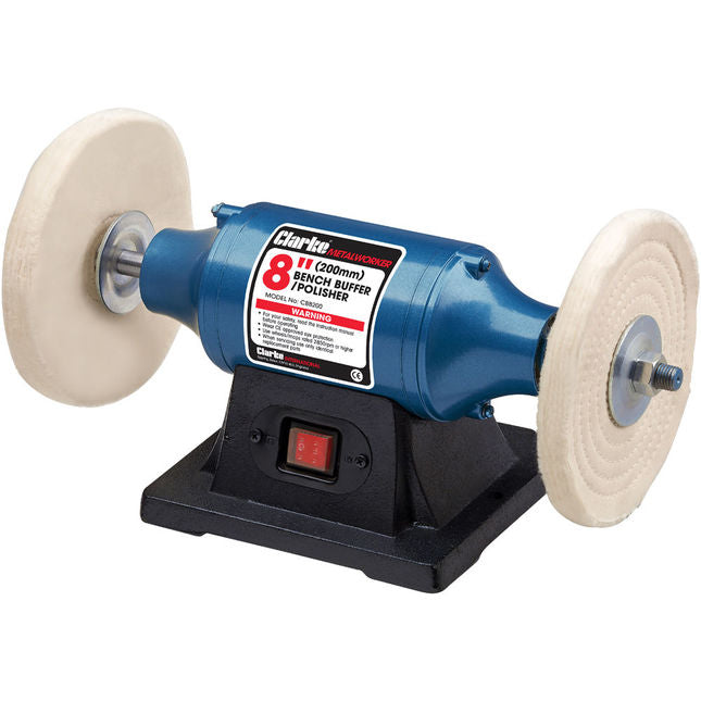 Clarke 6500490 CBB200 200mm Bench Buffer/Polisher (230V)