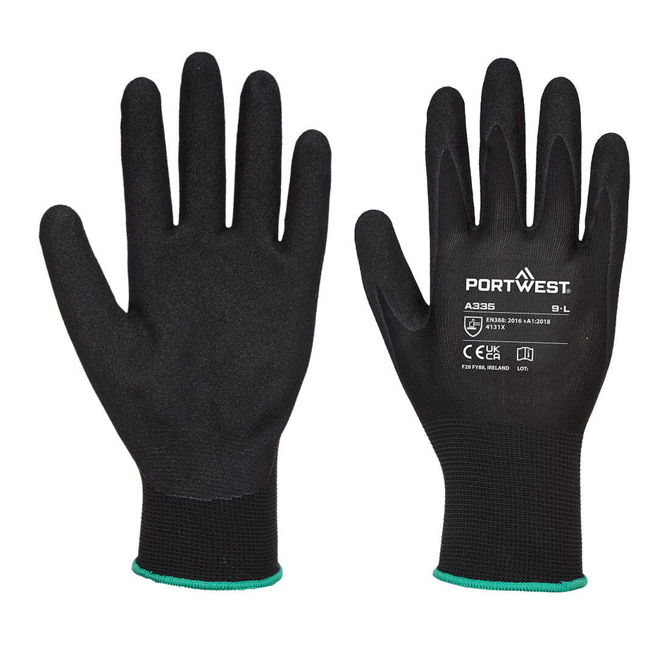 Portwest Grip 15 Polyester Nitrile Sandy Glove