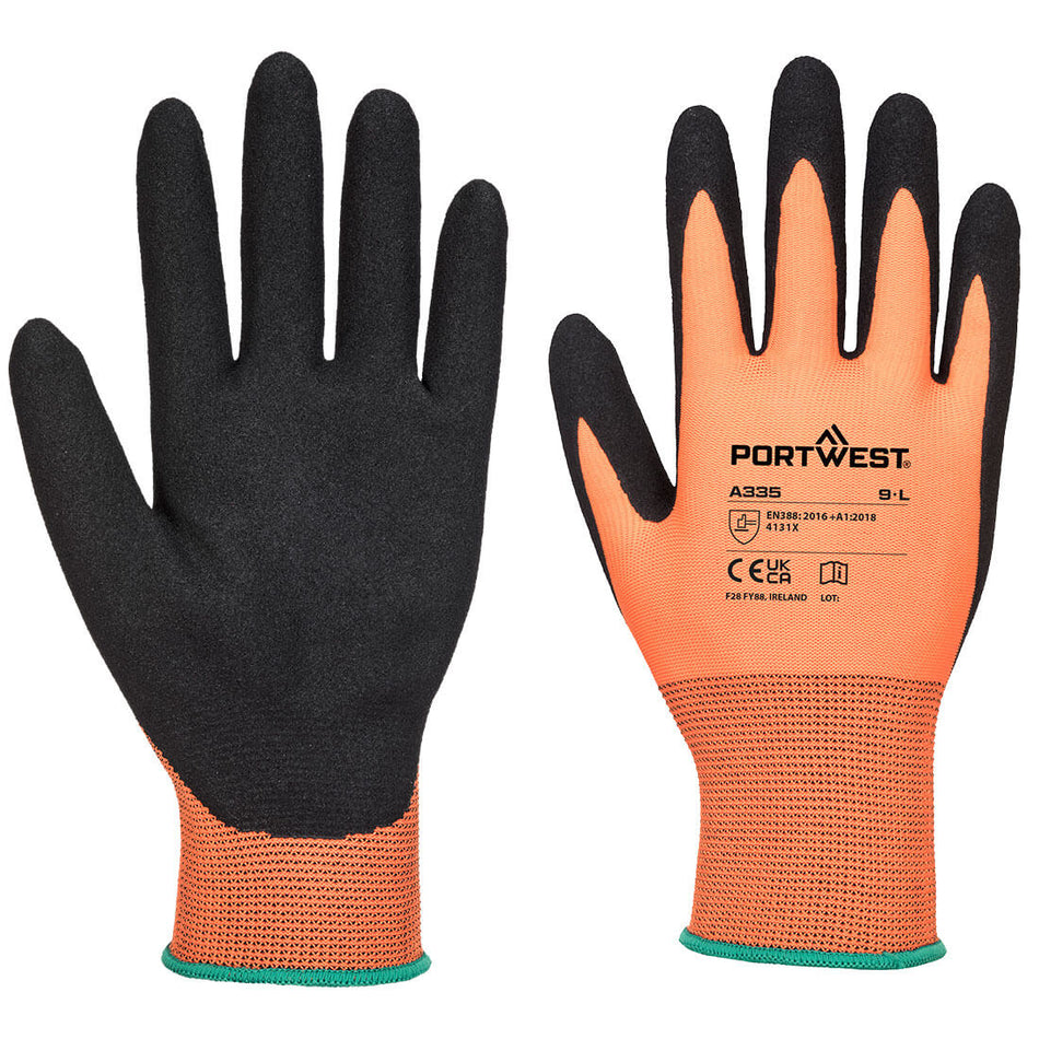 Portwest Grip 15 Polyester Nitrile Sandy Glove