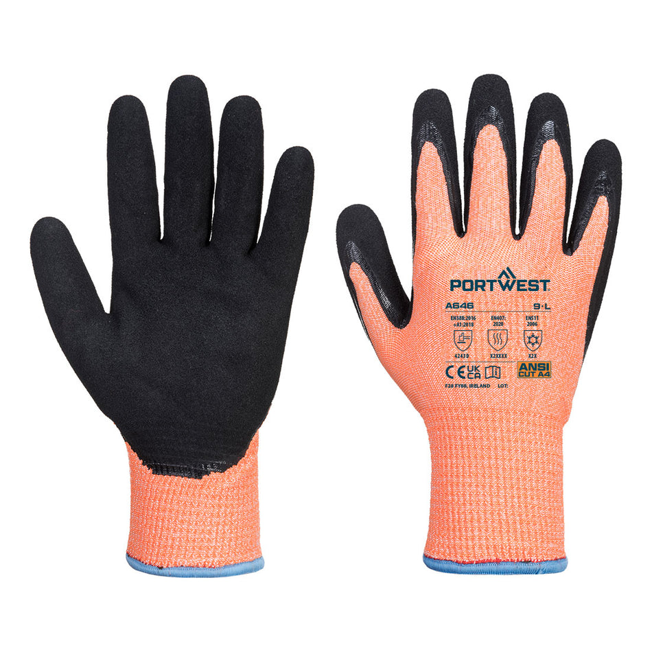 Portwest Cold D13 Nitrile Viz-Tex Cut Glove