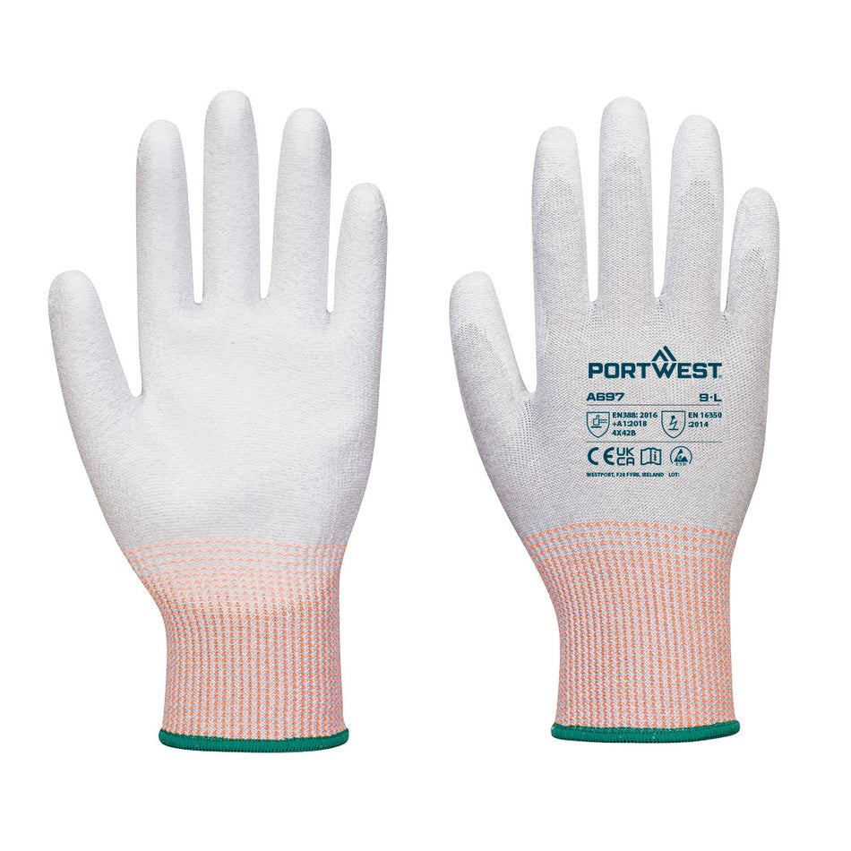 Portwest ESD Cut B13 PU Palm Glove (Pk12)