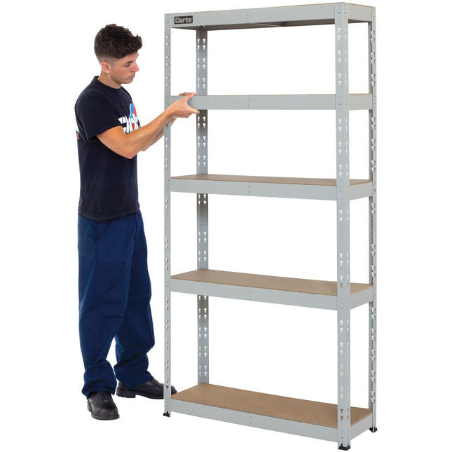 Clarke 6600762 CSM5265/30LG Heavy Duty Boltless Shelving (Light Grey)