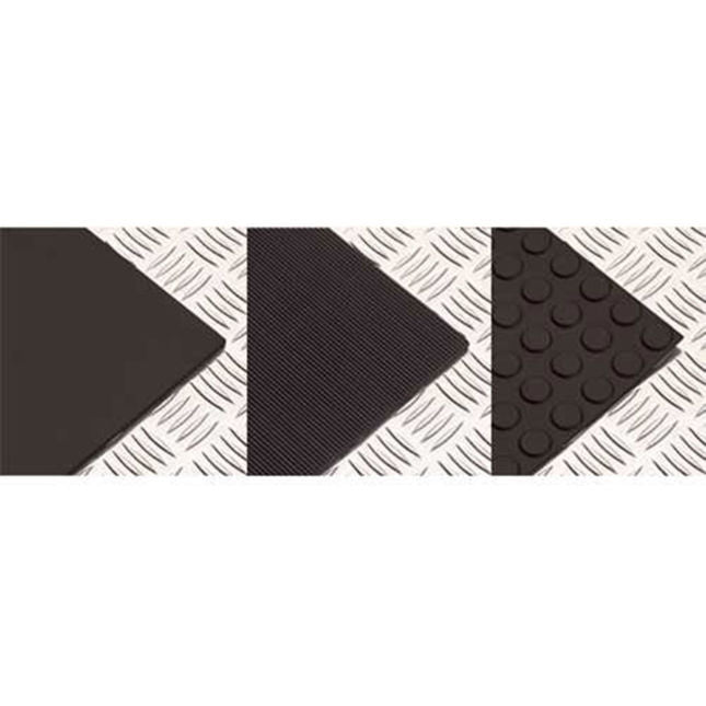 Clarke 3606310 Rubber Matting - Studded - 3mm - 1000mm x 10m - Black