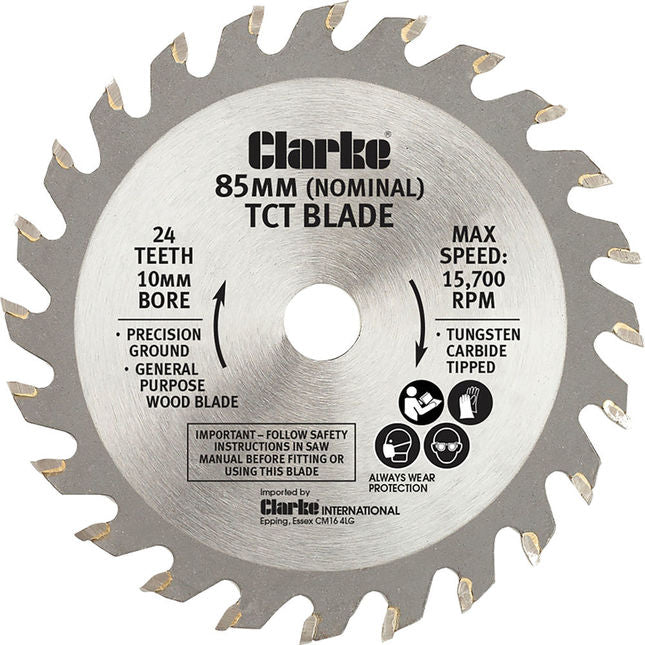 Clarke 6460236 85mm TCT Blade for CPS85