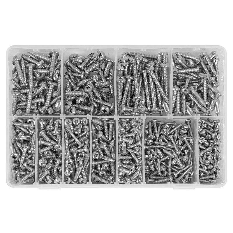 Sealey AB0700SSST Stainless Steel Self-Tapping Screw Assortment 700pc