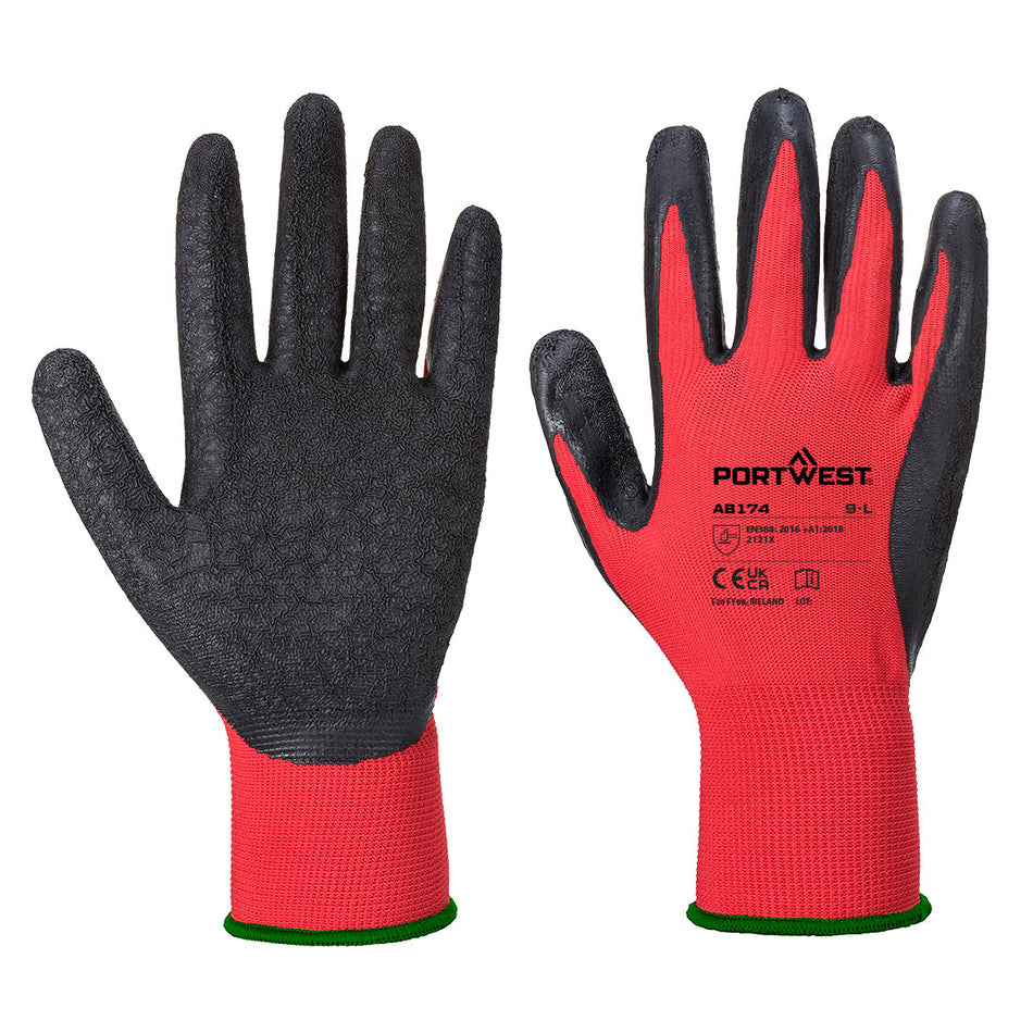 Portwest Grip 13 Latex Crinkle Essential Multipack (Pk12)