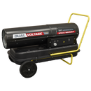 SEALEY AB1850DV Dual Voltage Space Warmer¨ Kerosene/Diesel Heater with Wheels 185,000Btu/hr(55kW)