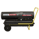SEALEY AB1850DV Dual Voltage Space Warmer¨ Kerosene/Diesel Heater with Wheels 185,000Btu/hr(55kW)