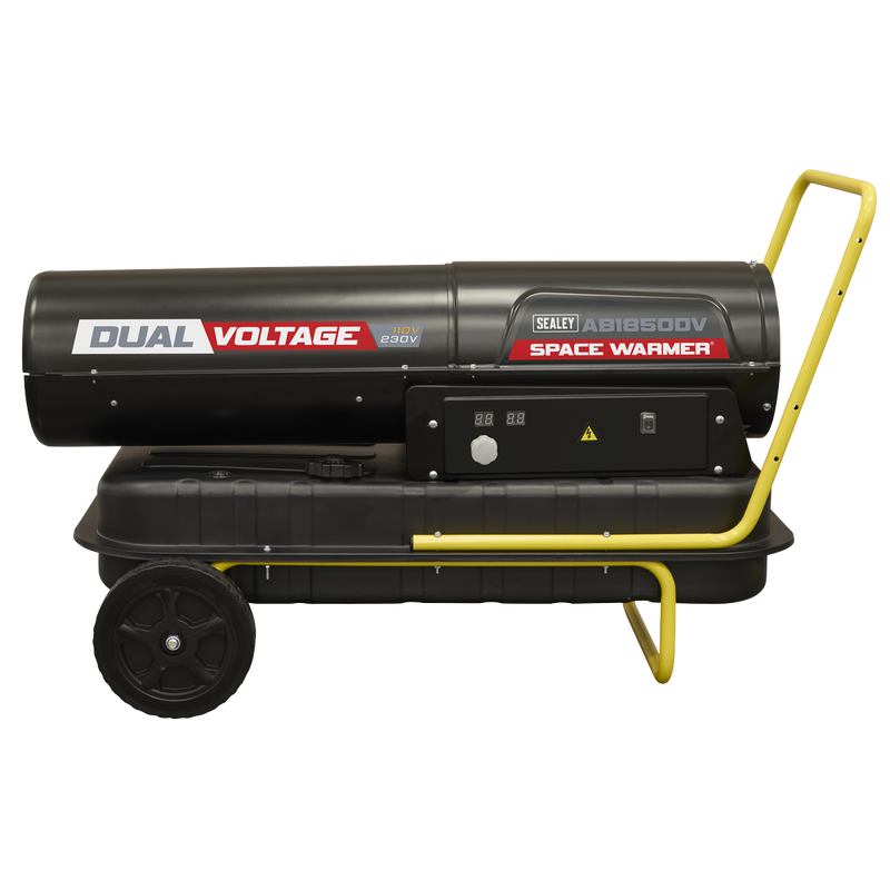 SEALEY AB1850DV Dual Voltage Space Warmer¨ Kerosene/Diesel Heater with Wheels 185,000Btu/hr(55kW)