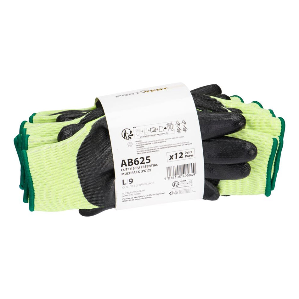 Portwest Cut D13 PU Essential Multipack (PK12)