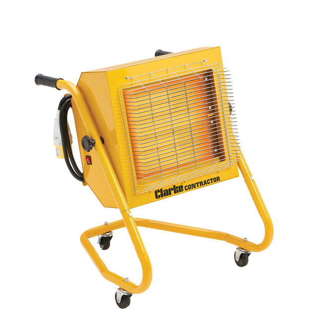 Clarke 6920261 Contractor Devil 371SPD 2.4kW Remote Controlled Quartz Halogen Infrared Heater (110V)