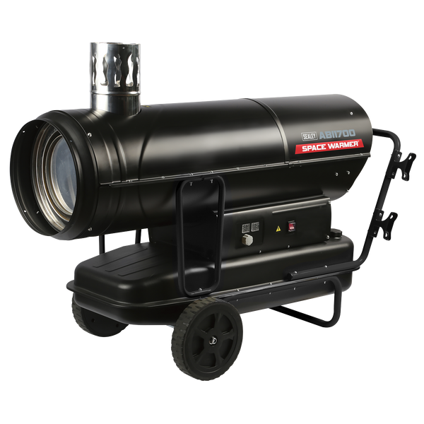 SEALEY ABI1700 Space Warmer¨ Indirect Kerosene/Diesel Heater with Wheels 170,000Btu/hr