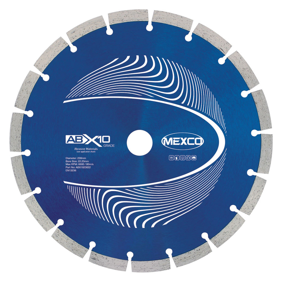 Mexco ABX1023022 230MM ABRASIVE MATERIALS X10 GRADE