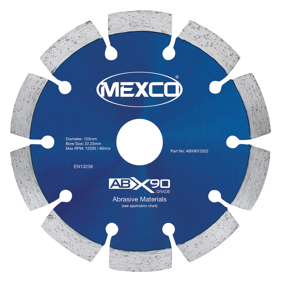 Mexco ABX9012522 125MM ABRASIVE MATERIALS X90 GRADE