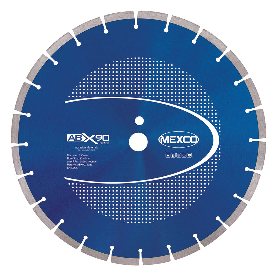 Mexco ABX9035020 350MM ABRASIVE MATERIALS X90 GRADE 20.00MM BORE