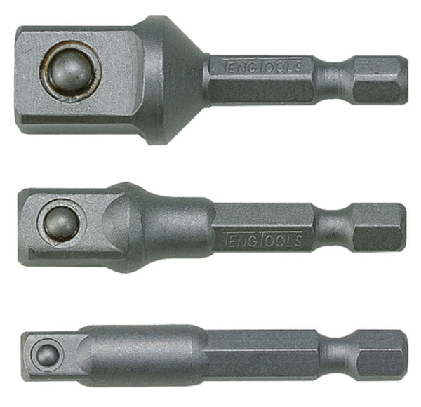 Teng Tools ACCSDA1412 Bit Adaptor 1/4" Hex Drive 1/2" Male