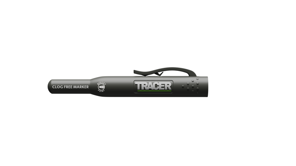 TRACER ACF-MK3 3pc Clog Free Marker Kit w/ 1x Black, 1x Blue, 1x Red Clog Free Marker & TRACER ACF-MK3 Site Holsters