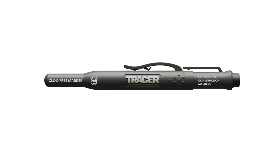 TRACER ACF-MK3 3pc Clog Free Marker Kit w/ 1x Black, 1x Blue, 1x Red Clog Free Marker & TRACER ACF-MK3 Site Holsters