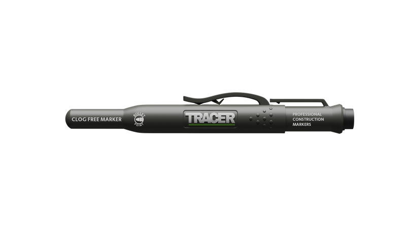 TRACER ACF-MK3 3pc Clog Free Marker Kit w/ 1x Black, 1x Blue, 1x Red Clog Free Marker & TRACER ACF-MK3 Site Holsters