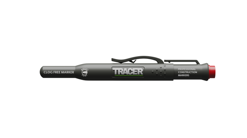 TRACER ACF-MK3 3pc Clog Free Marker Kit w/ 1x Black, 1x Blue, 1x Red Clog Free Marker & TRACER ACF-MK3 Site Holsters