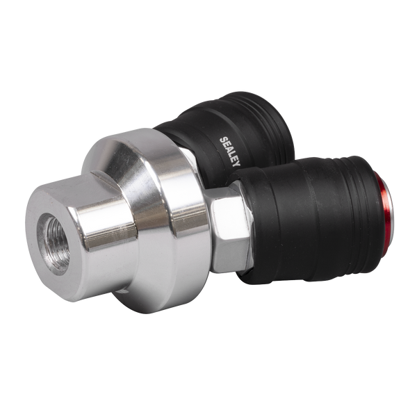 Sealey ACH55 High Flow Twin Coupling Body Female Thread 1/4"BSPT
