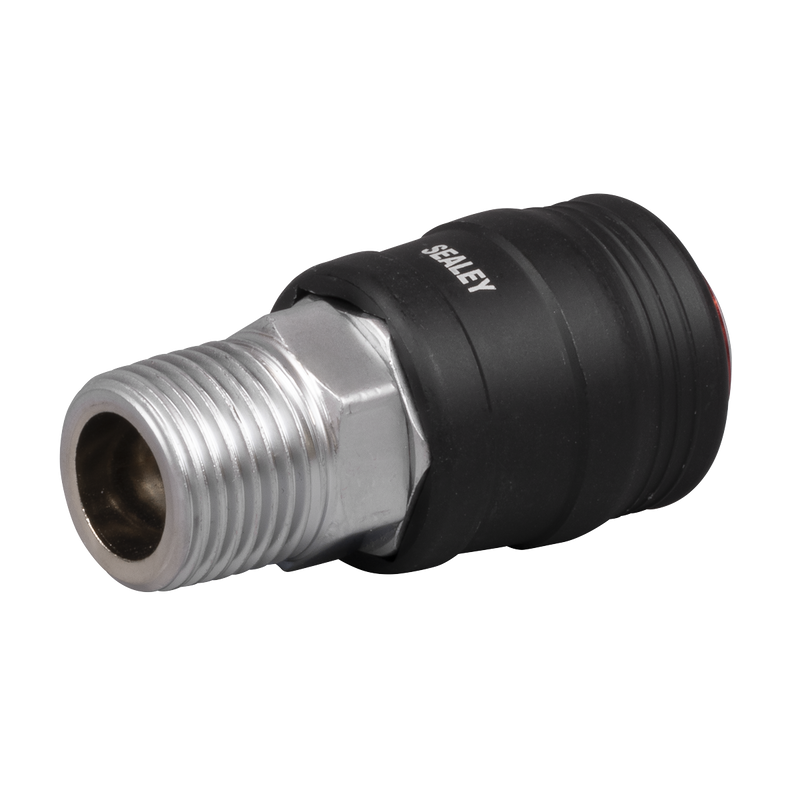 Sealey ACH63 High Flow Coupling Body Male 1/2"BSPT