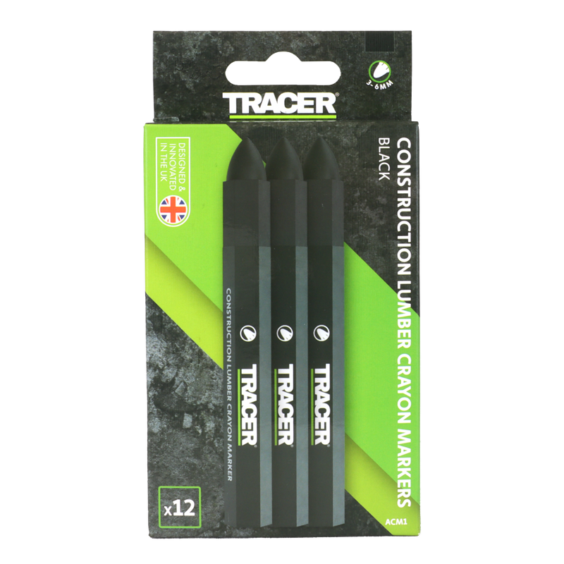 TRACER ACM1 12pc Crayon Marker Set - Black