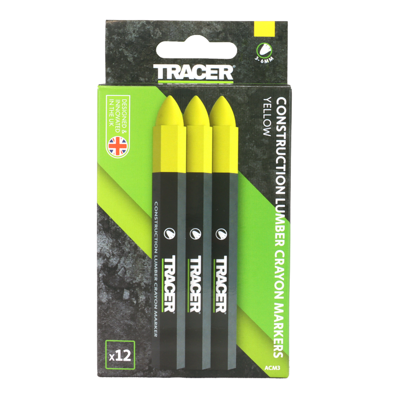 TRACER ACM3 12pc Crayon Marker Set - Yellow