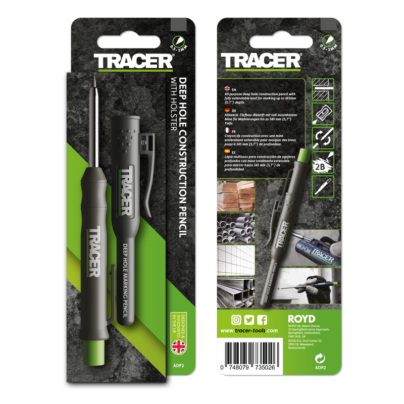 TRACER ADP2 Deep Hole Construction Pencil w/ Site Holster