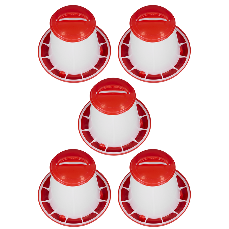 SEALEY AFT025 Poultry Feeder 1.5kg - Pack of 5