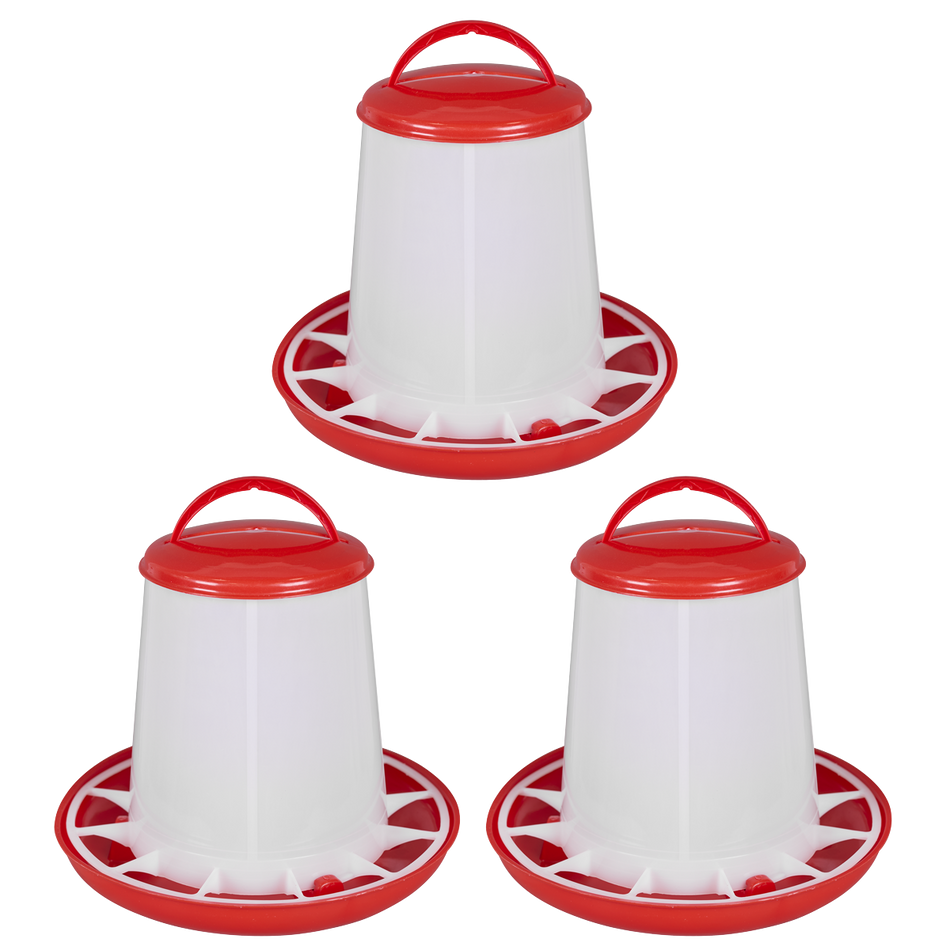 SEALEY AFT033 Poultry Feeder 3kg - Pack of 3