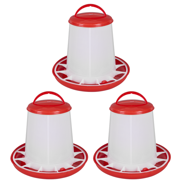 SEALEY AFT033 Poultry Feeder 3kg - Pack of 3