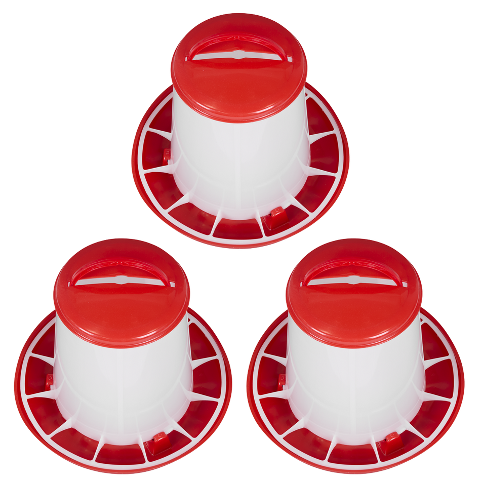 SEALEY AFT033 Poultry Feeder 3kg - Pack of 3