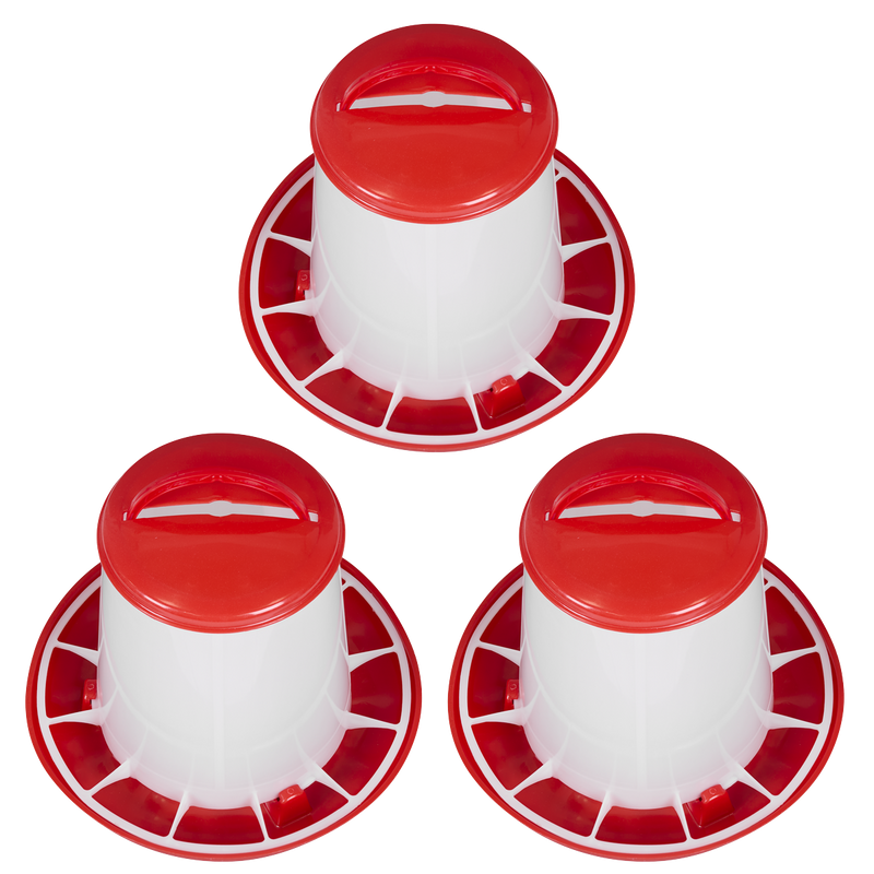 SEALEY AFT033 Poultry Feeder 3kg - Pack of 3