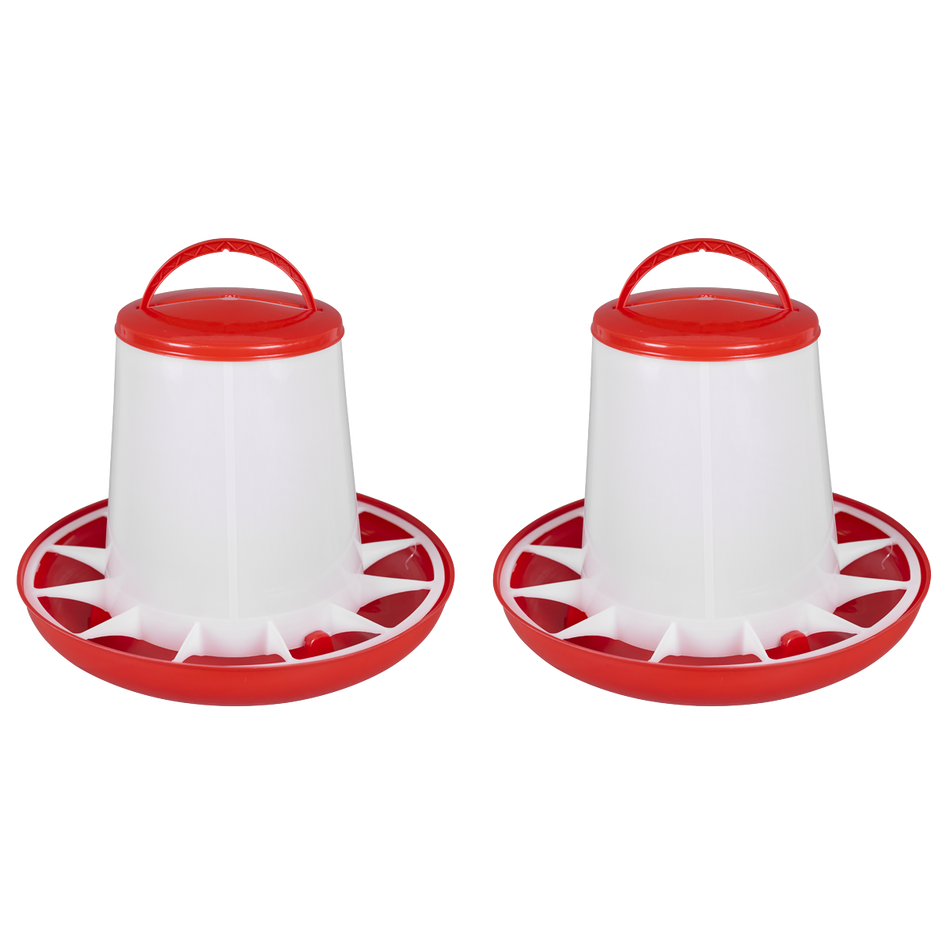 SEALEY AFT042 Poultry Feeder 6kg - Pack of 2