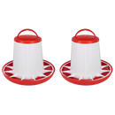 SEALEY AFT042 Poultry Feeder 6kg - Pack of 2