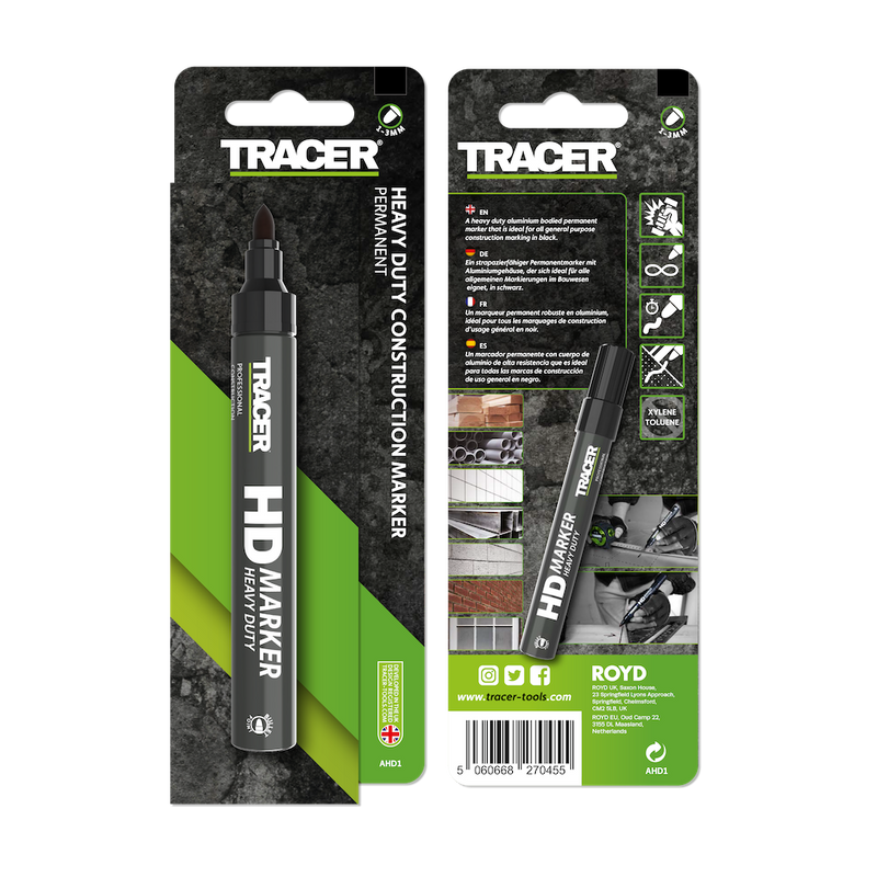 TRACER AHD1 Heavy Duty Marker - Black